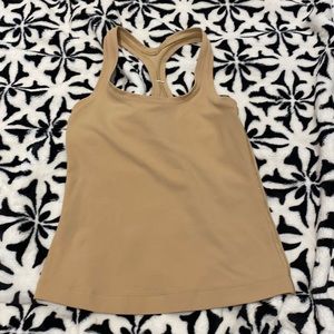 Light yellow lululemon tank top been worn twice